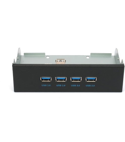 Планка USB 3.0 на переднюю панель 5.25' Gembird FP5.25-USB3-4A, 4xUSB-A 3.0, USB