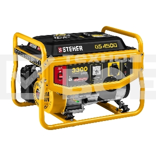 Электрогенератор бензиновый STEHER GS-4500, 3.3 кВт, 72 дБ, 39 кг