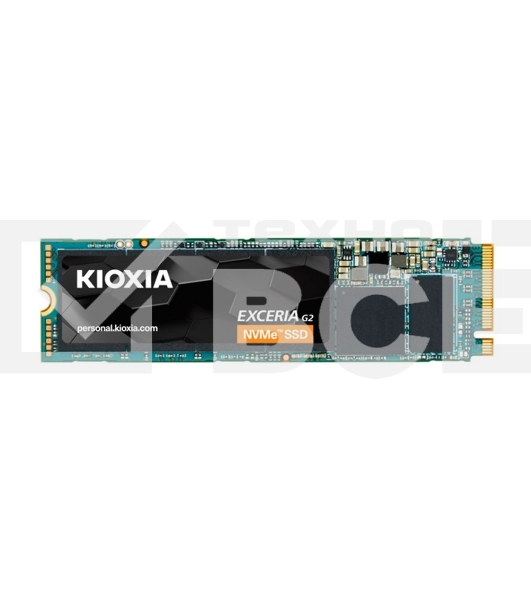 Накопитель SSD Kioxia Exceria G2, 500GB, M.2 2280, PCIe 3.0 x4, NVMe, R/W 2100/1700
