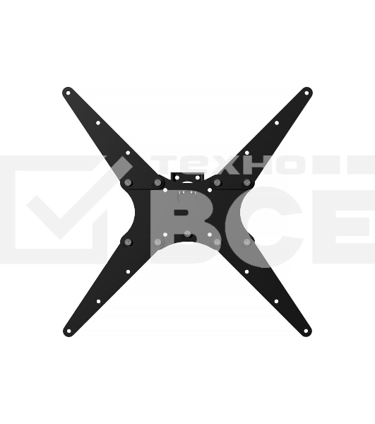 Кронштейн LE'STER LST-410.04 ТВ 10'-65' vesa 400*400, черный, 1 колено