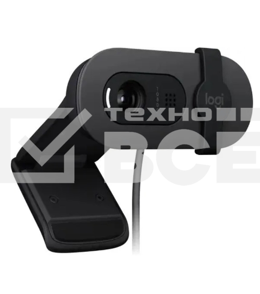 Камера Web Logitech HD Webcam Brio 90 графитовый 2Mpix (1920x1080) USB 2.0 с микрофоном (960-001581)