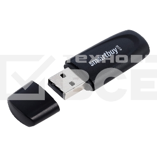 Флеш диск USB 2.0 SmartBuy 004GB Scout Black (SB004GB2SCK)