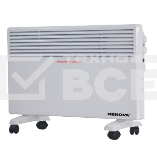 Конвектор Renova CRP2010-2WS1 белый, 2000 Вт, 20 м2, термостат