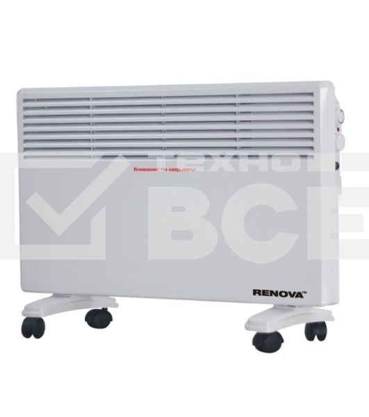 Конвектор Renova CRP2010-2WS1 белый, 2000 Вт, 20 м2, термостат