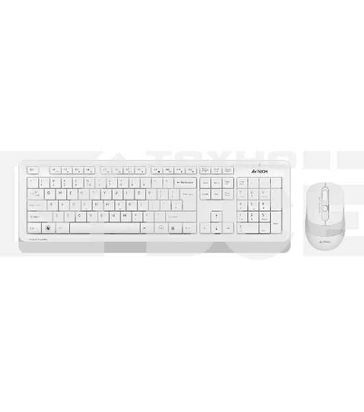 Клавиатура + мышь A4Tech Fstyler FG1010S клав:белый/серый мышь:белый/серый USB беспроводная Multimedia Touch (FG1010S WHITE)