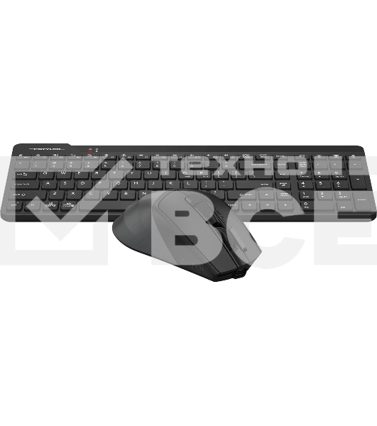 Клавиатура + мышь A4Tech Fstyler FG2400 Air2 клав:черный мышь:черный USB беспроводная slim (FG2400 AIR2 BLACK)