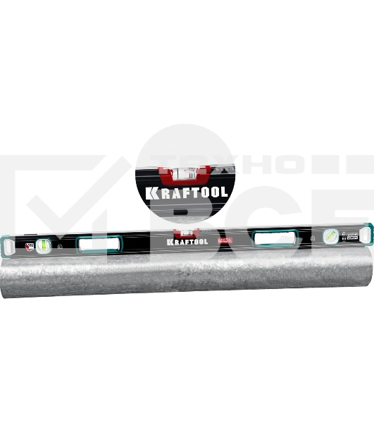 Уровень Kraftool A-RATE CONTROL 2000 мм, магнитный сверхпрочный уровень с зеркальным глазком