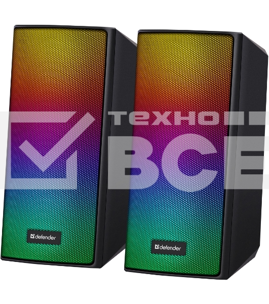Акустическая 2.0 система Defender Spitfire black (6Вт, питание от USB, bluetooth) (65047)