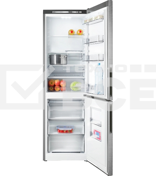 Холодильник Atlant ХМ-4624-141 нержавеющая сталь двухкамерный 228/119л морозилка снизу