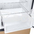 Холодильник Haier CEF537AGG золотистый , двухкамерный, 263/105л, морозилка снизу, No Frost, фото5