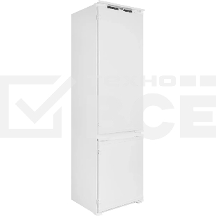 Встраиваемый холодильник Hotpoint HBT 20I белый двухкамерный 215/69л морозилка снизу