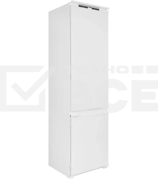 Встраиваемый холодильник Hotpoint HBT 20I белый двухкамерный 215/69л морозилка снизу