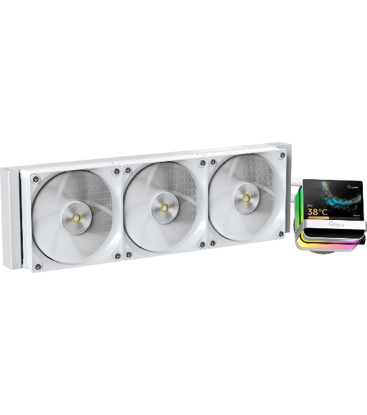 Система жидкостного охлаждения Ocypus Sigma L36 PRO WH IPS Display/ white/ 310W/ All Intel/ AMD AM* / Screws