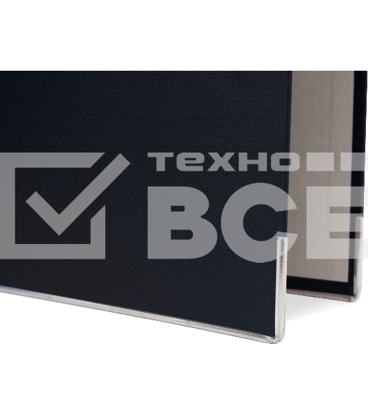 Папка-регистратор Silwerhof A4 75мм ПВХ/бумага черный мет.окант. сборная (упак.:2шт)