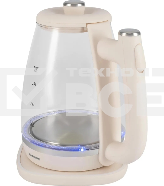 Чайник электрический Starwind SKG4042 1.8л. 1800Вт слоновая кость корпус: стекло