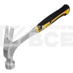 Молоток-гвоздодер Denzel 560 г, цельнометаллический, двухкомпонентная рукоятка, фото 1