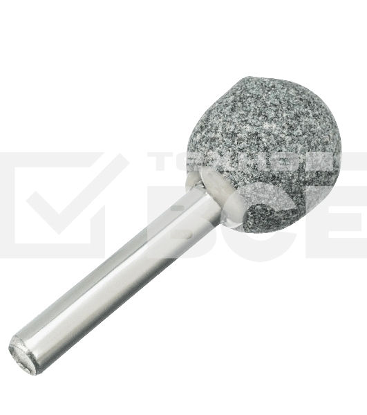 Шарошка абразивная Denzel шар, 19 мм, для дрели, хвостовик d6 мм, 63С