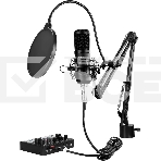 Микрофон проводной Оклик SM-600G 2.5м черный, фото15