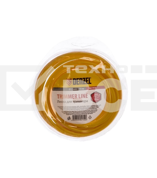 Леска для триммера Denzel круглая, 2,0мм х 15м, блистер