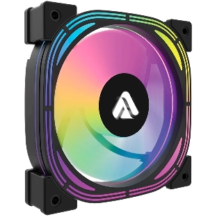 Кулер Lyambda LAC-02 (чёрный, ARGB, 800-1200 RPM, 18-30 dBA, 65 CFM, 4-Pin/5v ARGB)