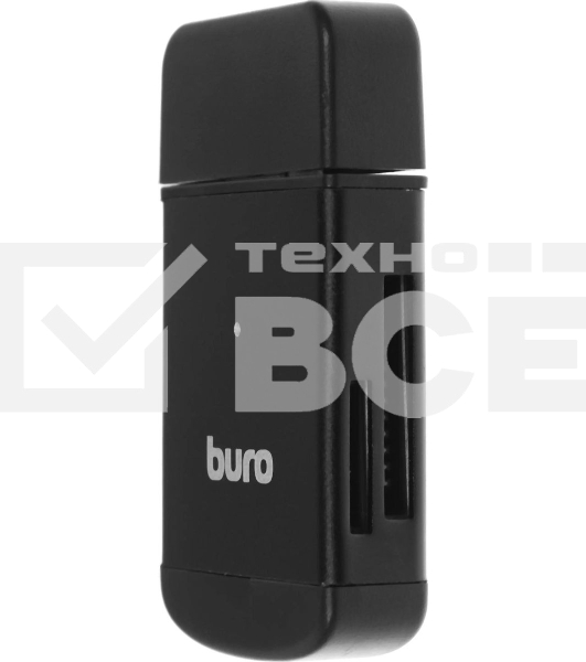 Кард-ридер Buro BU-CR-3103/черный/MMC/MS/MS Duo/MS Micro M2/MS Pro/RS-MMC/SD/SDHC/TF/mini-SD/USB 2.0/пластик