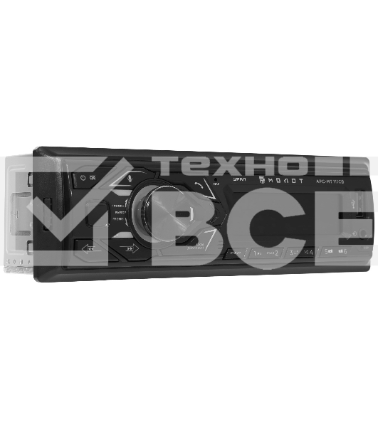 Автомагнитола URAL МОЛОТ АРС-МТ 111С, 1 DIN, Bluetooth, USB Type-A, AUX