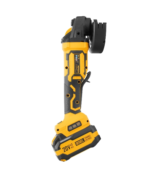 Машина шлифовальная угловая Denzel аккумуляторная бесщет. AGH-BL-20-125, Li-Ion, 20 В