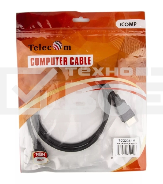 Кабель HDMI-19M --- MiniHDMI-19M ver 2.0+3D/Ethernet,1m Telecom <TCG205-1M> Кабель HDMI-19M --- MiniHDMI-19M ver 2.0+3D/Ethernet,1m Telecom <TCG205-1M>
