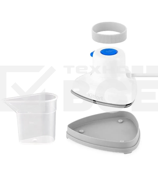 Отпариватель Kitfort КТ-9131-3 белый/синий, 800 Вт, 12 г/мин, 50 мл