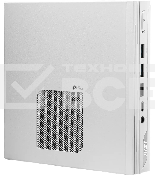 Неттоп MSI Pro DP10 12M-040BRU i3 1215U (1.2) UHDG noOS 2.5xGbitEth WiFi BT 120W белый (936-B0A622-040)