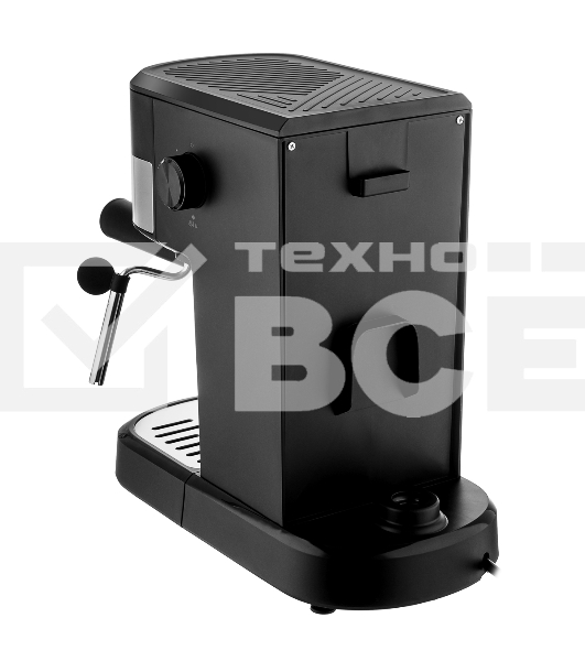 Кофеварка рожковая BRAYER BR1112 черный, исп. кофе - молотый, 1.2 л, 1100 Вт, 20 Бар.
