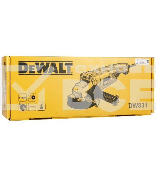 Углошлифовальная машина сетевая DeWALT 1400 Вт, 125 мм. DW831