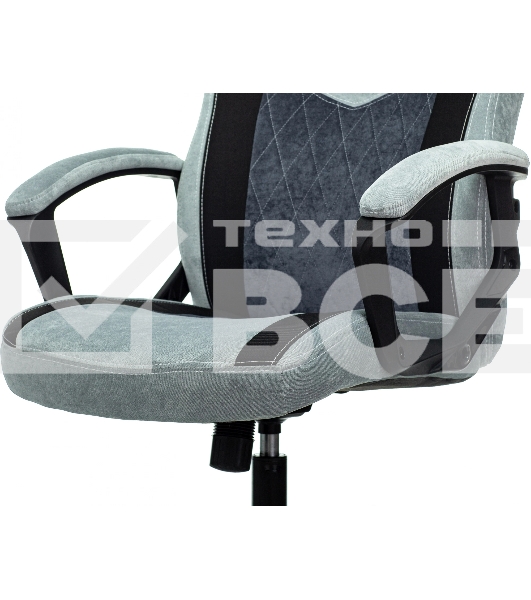 Кресло игровое Бюрократ VIKING 6 KNIGHT BL FABRIC синий, крестовина металл/пластик