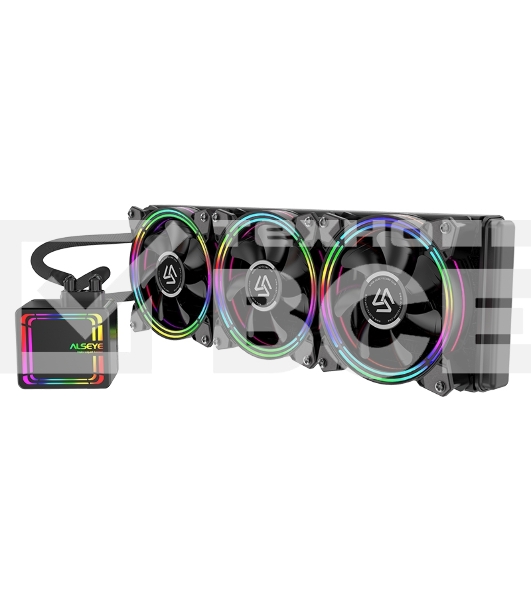 Жидкостная система охлаждения Alseye H360-4.0 черный, 120 мм, алюминий, 2000 об/мин, 35.2 дБ, 4 pin, 210 Вт