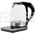 Чайник электрический Galaxy Line GL0593 2200 Вт, 1,7 л, стекло черный/серебристый, фото 1