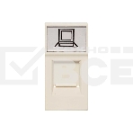Розетка RJ45 EKF PROxima, категории 5e (ширина 1 модуль) E1MK015E-135-10, фото2