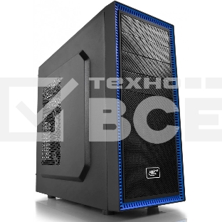Компьютерный корпус Deepcool TESSERACT BF (one black fan) без БП, черный, ATX