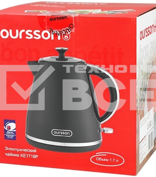 Чайник электрический OURSSON KE1718P/DG
