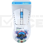 Мышь беспроводная A4Tech Bloody R73 Ultra Duo белый/рисунок оптическая 20000dpi беспров. USB/USB-C 7but (R73 ULTRA DUO NYX MIRAGE), фото7