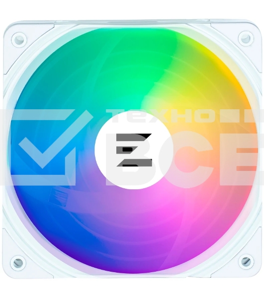 Вентилятор для корпуса Zalman ZM-AF120 ARGb 120х120x26 4-pin (ZM-AF120 ARGb белый) Ret