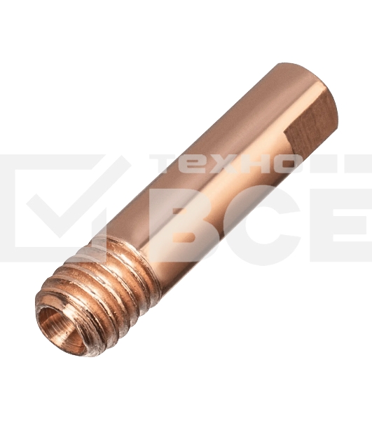 Токосъемный наконечник под проволоку Denzel 1,2 мм, М5х24, E-CU, 20 шт для MIG горелки тип 15