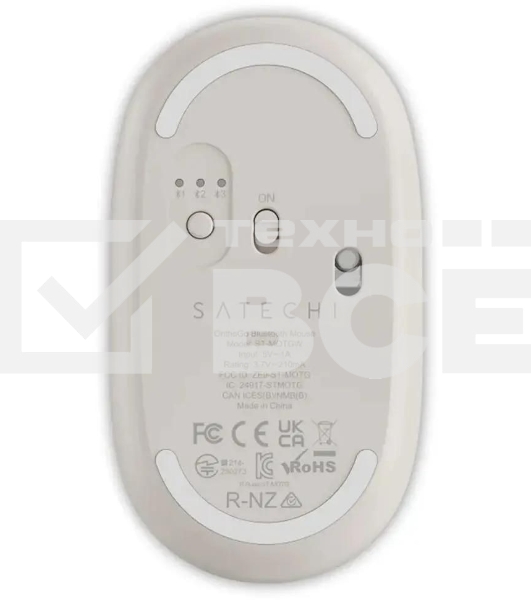 Мышка компьютерная Satechi OntheGo Bluetooth Mouse with USB-C Rechargeable Battery, песочный