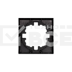 Рамка 1-м OSEN горизонт. квадрат черный бархат LEZARD 743-4200-146, фото3