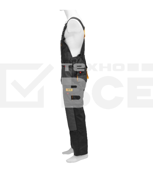 Полукомбинезон профессиональный рабочий Denzel 65% полиэстер 35% хлопок, XXL