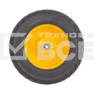 Колесо пневматическое бескамерное Denzel 16х4.00-8 D410мм, d12мм, длина оси 104мм