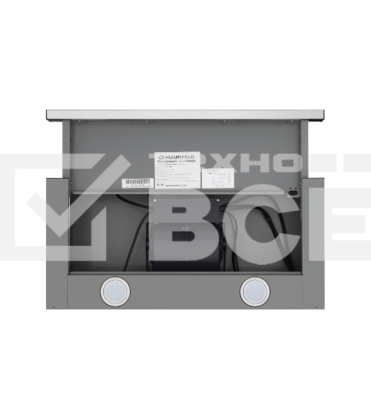 Вытяжка встраиваемая Maunfeld VS Fast 60 нержавеющая сталь, 60 см, 850 куб. м/ч, 47 дБ