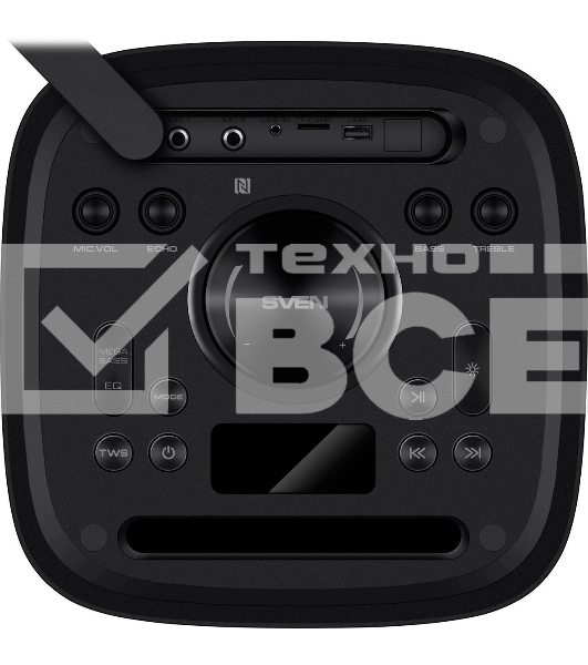 Колонка порт. Sven АС PS-930 черный 150W 1.0 BT/3.5Jack 7200mAh (SV-022402)