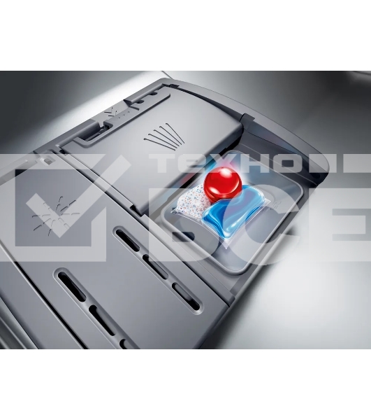 Встраиваемая посудомоечная машина Bosch SMD6ECX12E 60см., SilencePlus; Класс A-A-A; загрузка на 14 комплектов посуды, сенсорное управление, 8 программ, 59.8x55x81.5-87.5 см,сушка: с открыванием дверцы/с теплообменником, индикация на полу: проекция дисплея