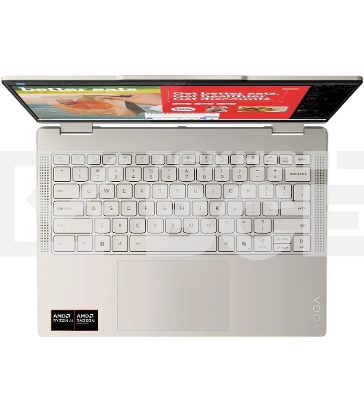 Ноутбук Lenovo Yoga 7 14AKP10/14'/OLED/AMD Ryzen AI 7 350/24Gb/1Tb SSD/AMD Radeon 860M/ Windows 11 Home/бежевый/1.38kg