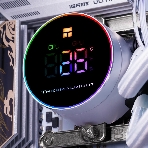Система жидкостного охлаждения Thermalright Frozen Magic 360 Digital V2 ARGb Soc-AM5/AM4/1200/1700/1851 белый 4-pin 28dB Al LCD Ret (F-MAGIC-360-DIGITAL-WH-ARGb-V2), фото6